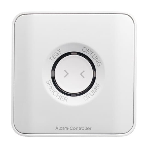 BuschAlarm Push Button studio white Mute and Service Functions