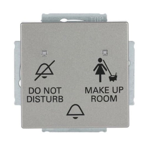 Bell pushswitch DND  MUR insert DND MUR and Symbol bell Single push button 1P pole stainless steel  Pure Stainless Steel