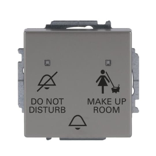 Bell pushswitch DND  MUR insert DND MUR and Symbol bell 3gang for Switchpush button Single push button with LED stainless steel  Pure Stainless Steel
