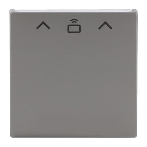 Cover plate with legend Card, Symbol "arrows" for Card switch RFID Hotel card stainless steel - Pure Stainless Steel