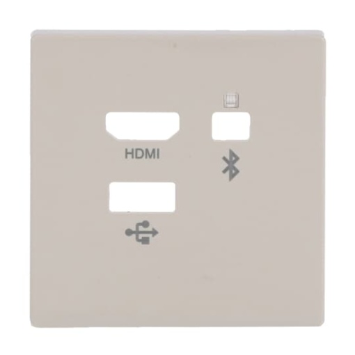 Cover plate Multimedia 3 gang ivory white - Platform 63