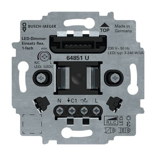 Dimmer insert Push button 230 V 3240 VA
