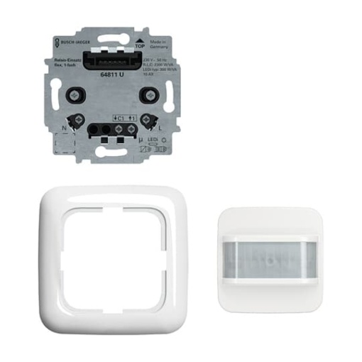 BuschWatchdog 180 flex Set Basic sensor with select lens 1gang Movement sensor alpine white  Reflex SI