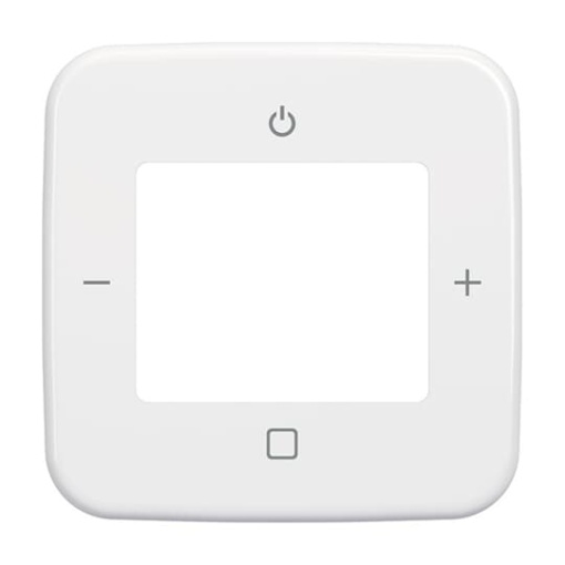 Cover plate with legend Busch-Radio alpine white - Reflex SI