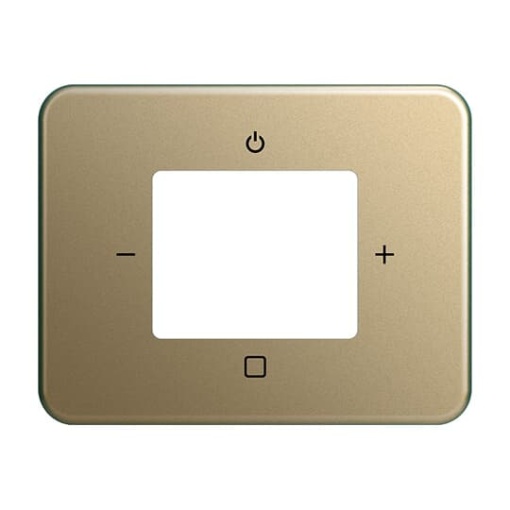 Cover plate with legend Symbol "-; OnOff; break", bronze - alpha