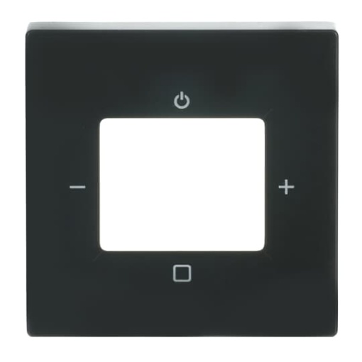 Cover plate with legend Symbol "-; OnOff; break", anthracite - Platform 63