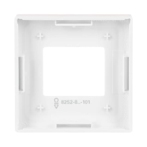 Cover plate with legend Symbol "-; OnOff; break", studio white matt - Platform 63