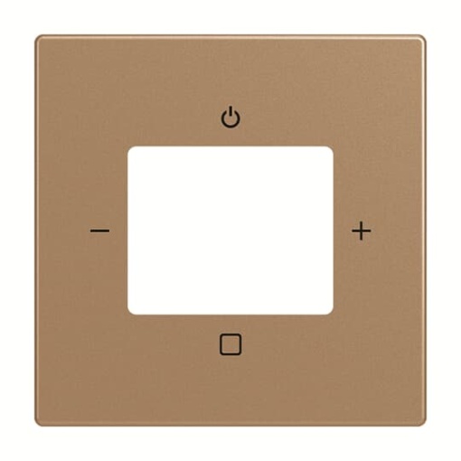 Cover plate with legend Radio 0 gang antique brass - Platform 63