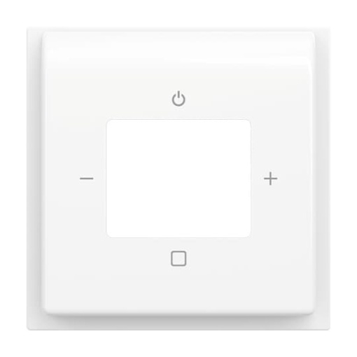Cover plate with legend Radio alpine white - impuls