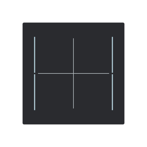 Cover plate black matt - Trevion