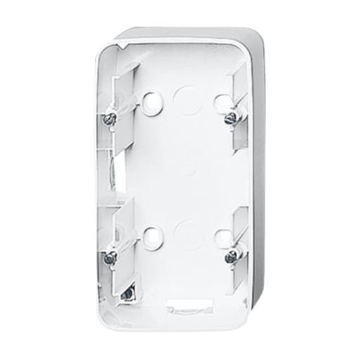 Mounting Box 2 gang studio white  alpha