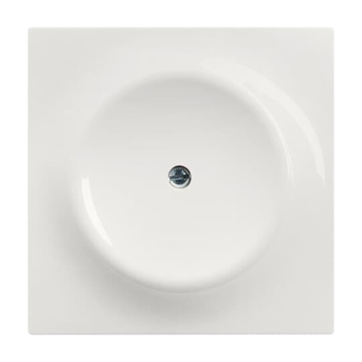Cover plate Blind cap 1 gang 0 gang with Mounting plate alpine white  impuls