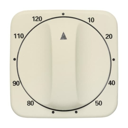 Cover plate with legend 10  120 Min for Time switch Turn button white  BuschDuro 2000 SI