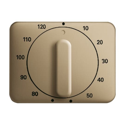 Cover plate with legend 10  120 Min for Time switch Turn button bronze  alpha