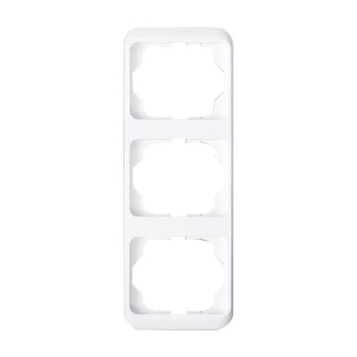 Cover frame 3gang studio white  alpha nea