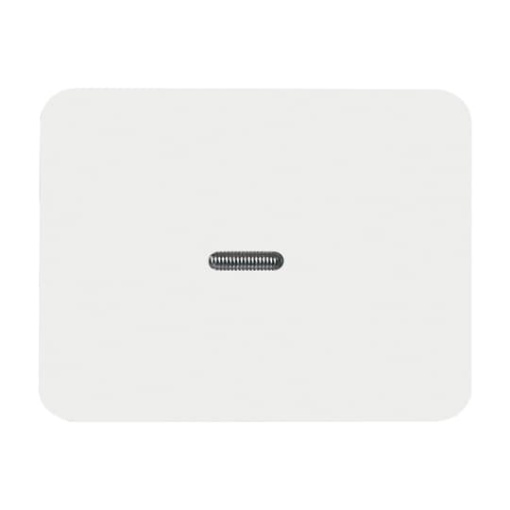 Rocker None for Switchpush button, Single rocker studio white - alpha