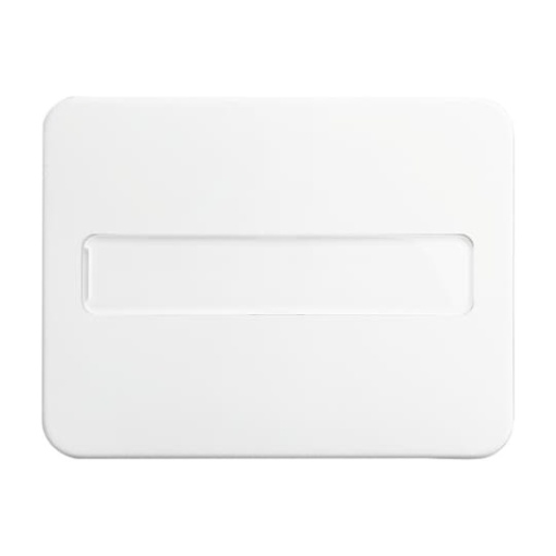 Rocker with labelling field Label space for Switchpush button, Single rocker studio white - alpha