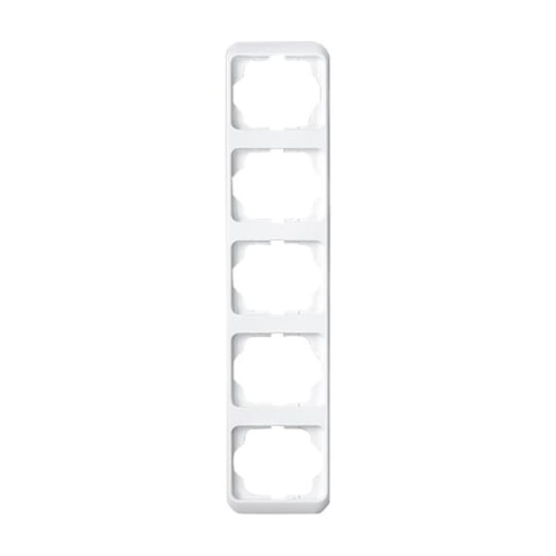 Cover frame 5gang studio white  alpha nea