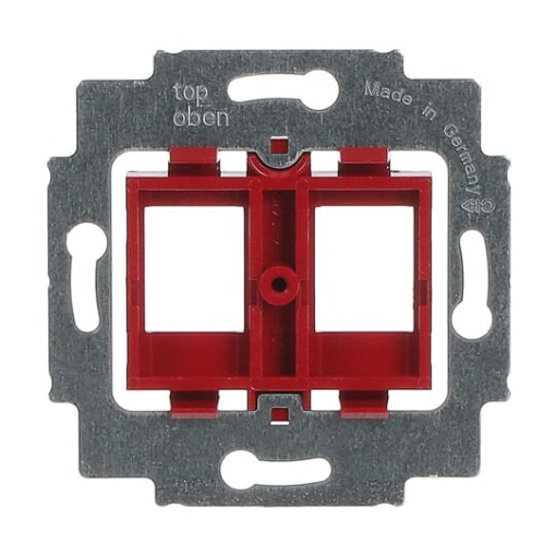 Supporting frame Modular Jack 2gang red