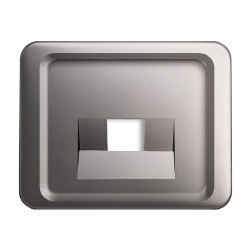 Cover plate UAEIAE ISDN 1 gang platinum  alpha
