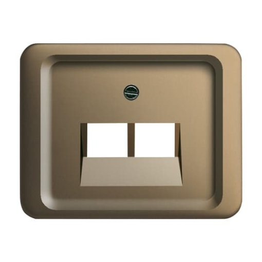 Cover plate UAEIAE ISDN 2 gang bronze  alpha