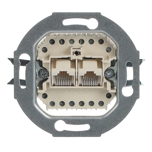 Data connecting insert UAE 8PP Cat 3 RJ45 88 2gang white