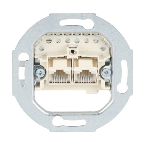 Data connecting insert UAE 8PP Cat 3 RJ45 88 2gang white