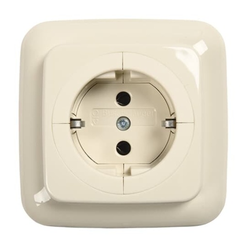 BuschObject socket outlet SCHUKO socket white   BuschDuro 2000 SI