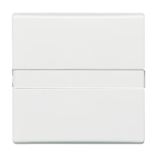 Rocker with labelling field Label space for Switchpush button, Single rocker alpine white - Allwetter 44 IP 44