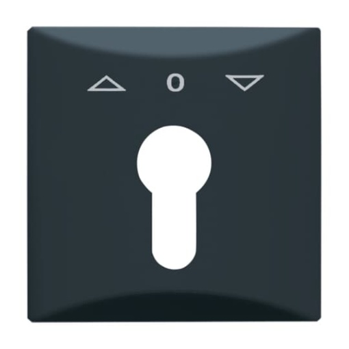 Cover plate with legend Symbol "arrows" and "0" for Venetian blind, Key anthracite - Allwetter 44 IP 44