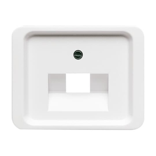 Cover plate UAEIAE ISDN 1 gang studio white - alpha