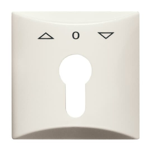 Cover plate with legend Symbol "arrows" and "0" for Venetian blind, Key white - Allwetter 44 IP 44