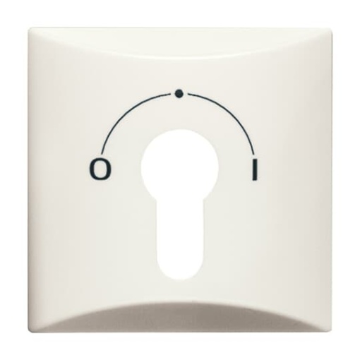 Cover plate with legend Characters 0 and 1 for Venetian blind, Key white - Allwetter 44 IP 44
