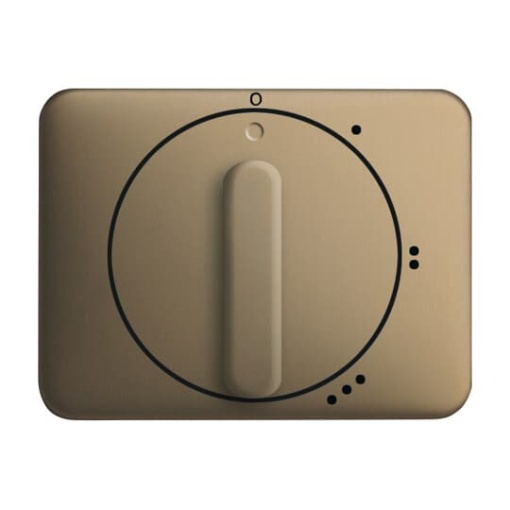 Cover plate with legend Symbol "0-1-2-3" for Level switch, Turn button bronze - alpha