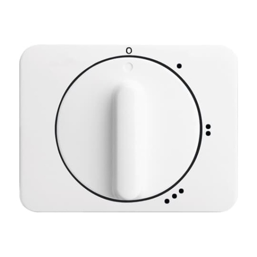Cover plate with legend Symbol "0-1-2-3" for Level switch, Turn button studio white - alpha