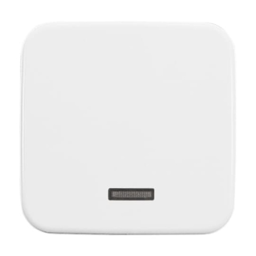 Control Element for Switchdimmer Single push button with Neon lamp alpine white - Reflex SI