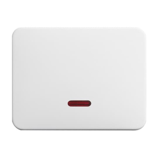 Control Element for Switchdimmer Single push button with Neon lamp studio white - alpha