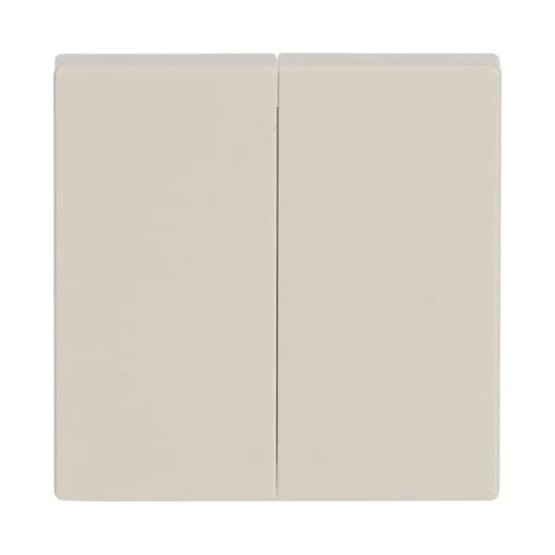 Rocker None for Switchpush button, Two-part rocker ivory white - Platform 63