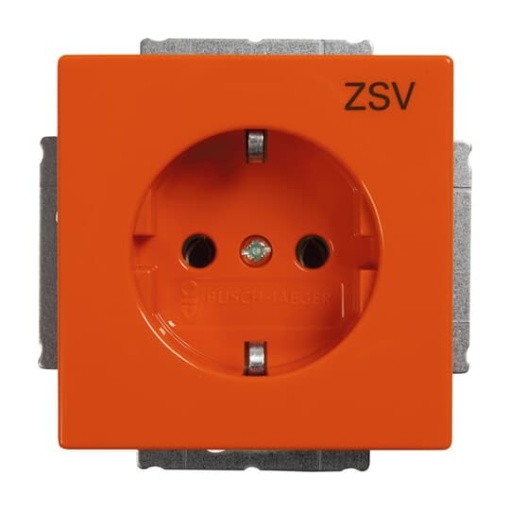 SCHUKO Socket insert with legend ZSV orange  - Platform 63