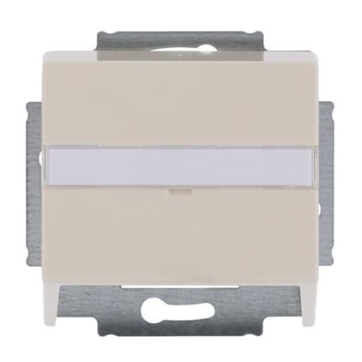 Cover plate with labelling field For data connection housing ivory white  Platform 63
