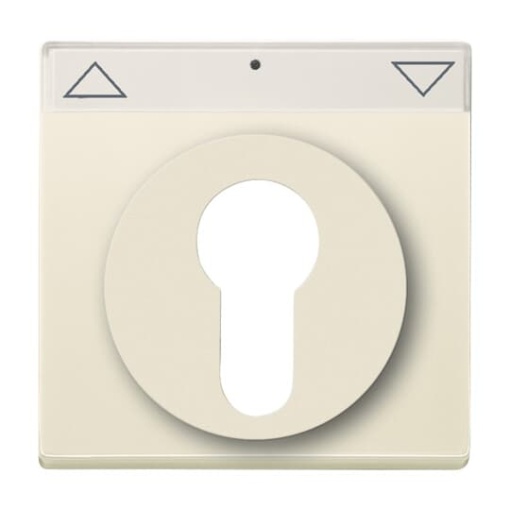 Cover plate with legend Symbol "arrows" or "0 - 1" for Venetian blind, Key ivory white - Platform 63