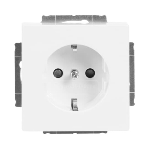 SCHUKO socket insert Safety Shutter studio white   Platform 63