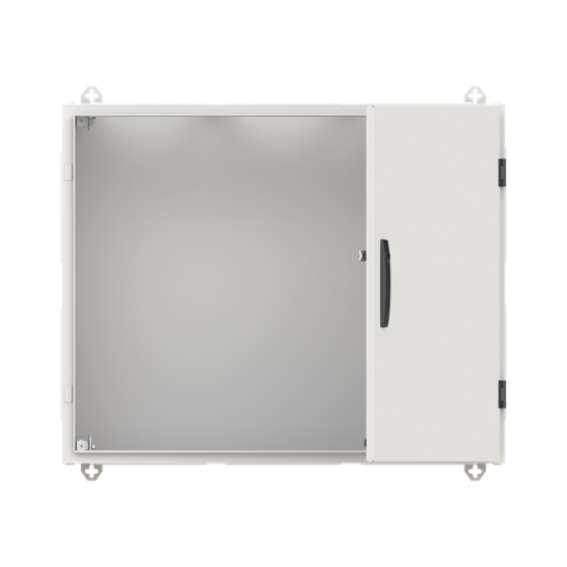 Wallmounting cabinet Rows 4 650 mm x 800 mm x 275 mm Grounded Class I IP55
