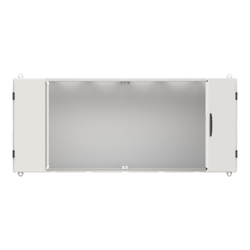 Wallmounting cabinet Rows 4 650 mm x 1550 mm x 350 mm Grounded Class I IP55