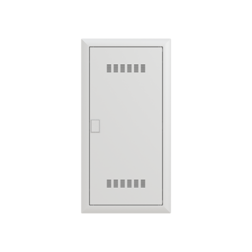 Multimedia unit  UK600 Media, Flush- hollow wall mounting, 48 modules, 4 rows, IP30,  Door Single, Steel Sheet, Dimensions 747 mm x 384 mm x 97 mm