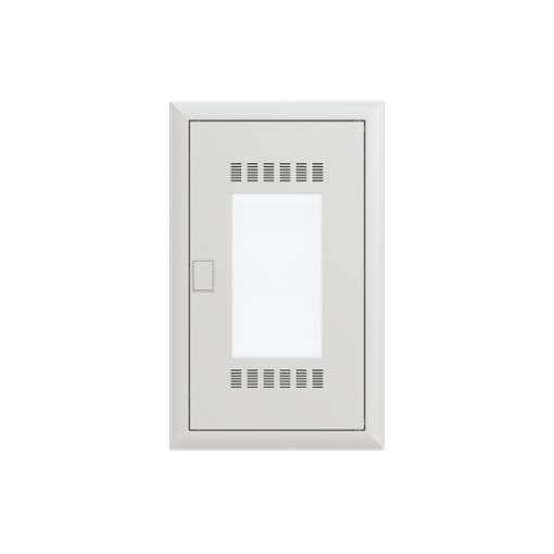 Multimedia unit  UK600 Media, Flush- hollow wall mounting, 36 modules, 3 rows, IP30,  Door Single, Steel Sheet, Transparent, Dimensions 622 mm x 384 mm x 97 mm