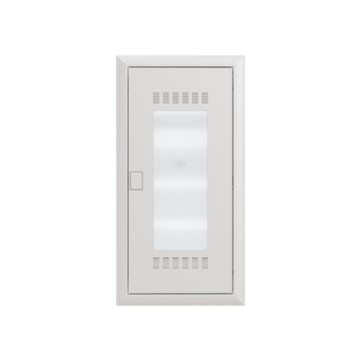 Multimedia unit  UK600 Media, Flush- hollow wall mounting, 48 modules, 4 rows, IP30,  Door Single, Steel Sheet, Transparent, Dimensions 747 mm x 384 mm x 97 mm