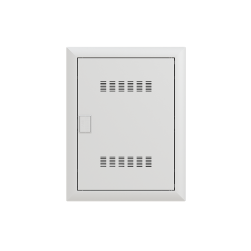 Multimedia unit  UK600 Media, Flush- hollow wall mounting, 24 modules, 2 rows, IP30,  Door Single, Steel Sheet, Dimensions 497 mm x 384 mm x 97 mm