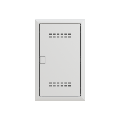Multimedia unit  UK600 Media, Flush- hollow wall mounting, 36 modules, 3 rows, IP30,  Door Single, Steel Sheet, Dimensions 622 mm x 384 mm x 97 mm