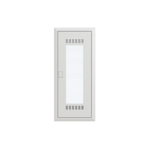 Combi Unit , Flush- hollow wall mounting, 36 modules, 5 rows, IP30,  Door Single, Steel Sheet, Transparent, Dimensions 872 mm x 384 mm x 97 mm